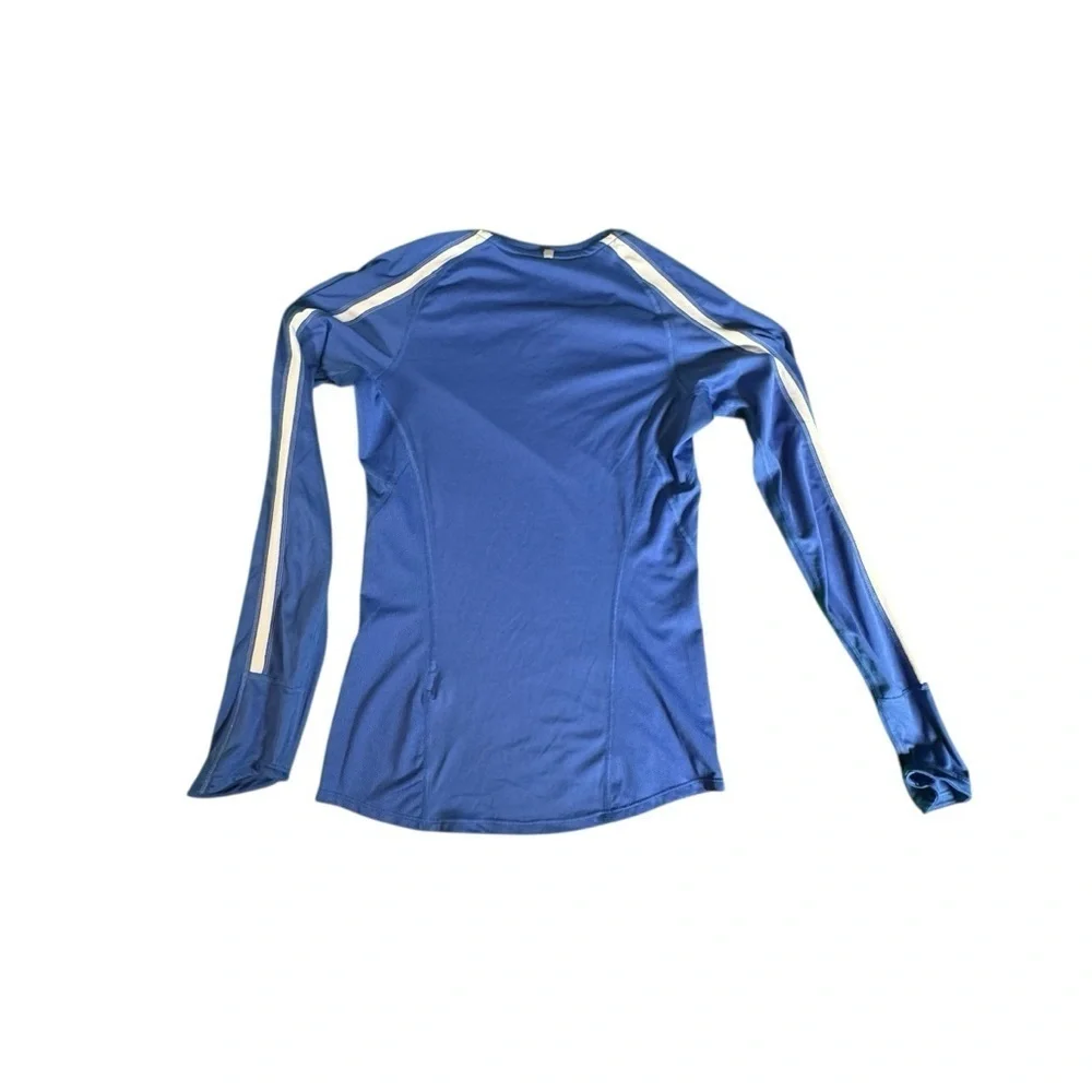 Nike Dri-FIT Long Sleeve Shirt XS Blue Athletic Top Thumbholes 465165-402